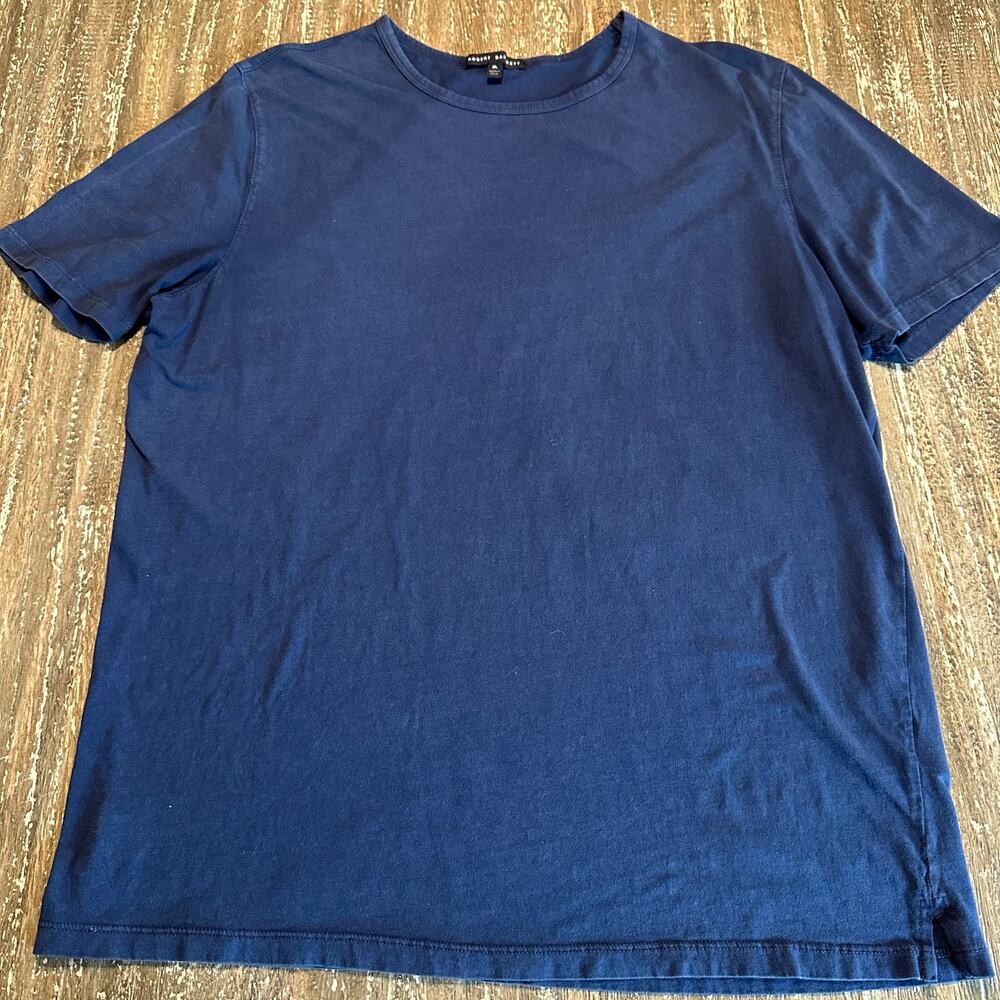 Robert Barakett Kentville Short Sleeve Tee Cotton T-Shirt Navy Men’s Size XL